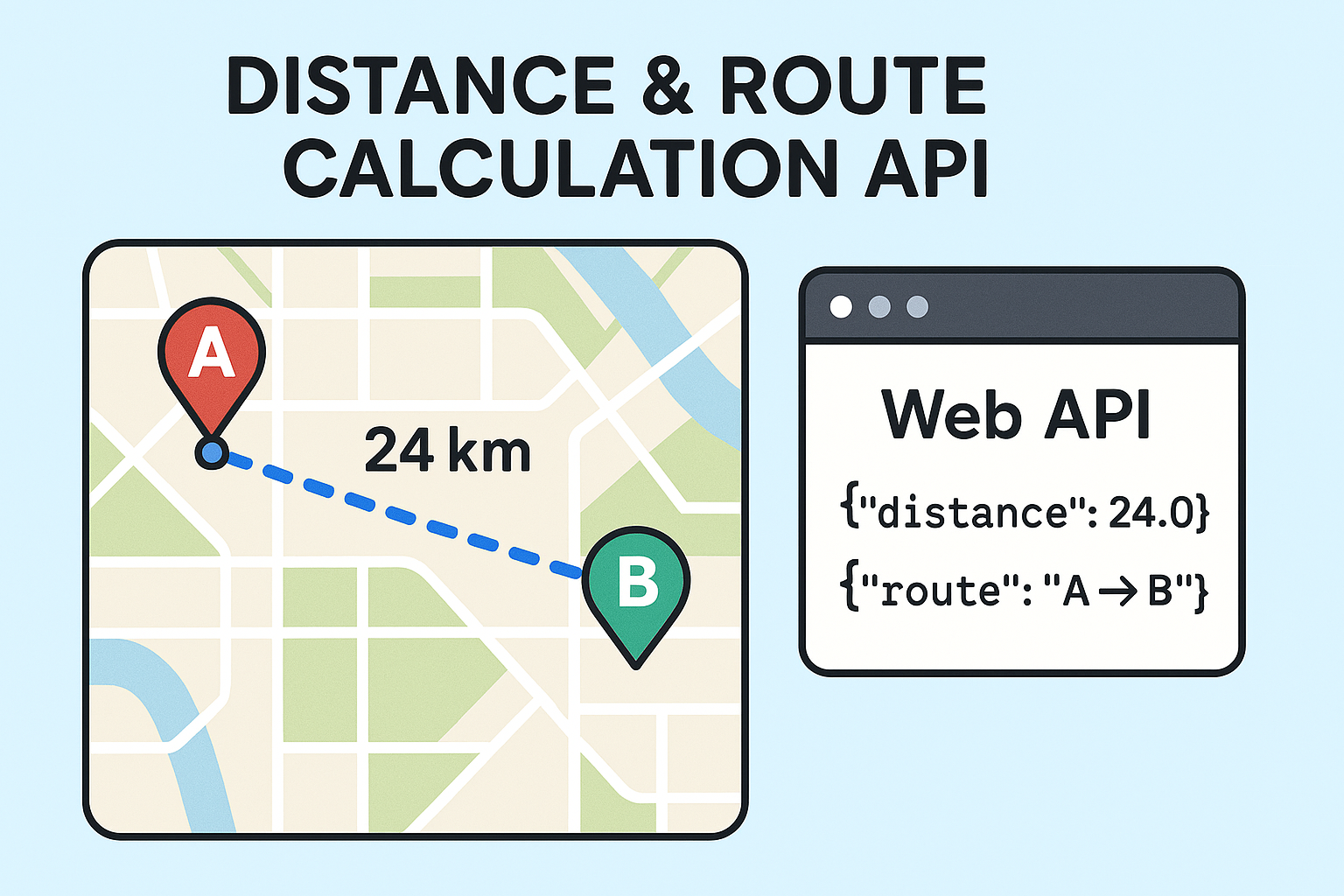 Distance & Route Calculation API